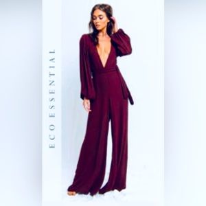 Burgundy Jumpsuit